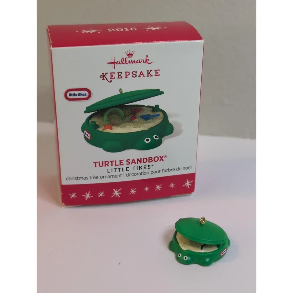 Hallmark‎ 2016 Little Tikes Turtle Sandbox Miniature Ornament
